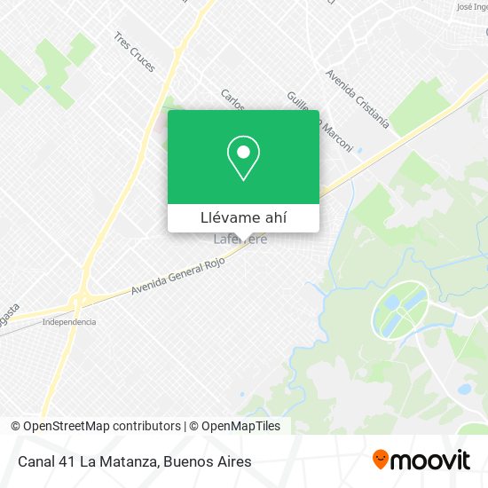 Mapa de Canal 41 La Matanza