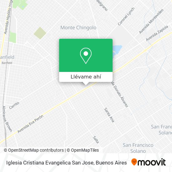 Mapa de Iglesia Cristiana Evangelica San Jose