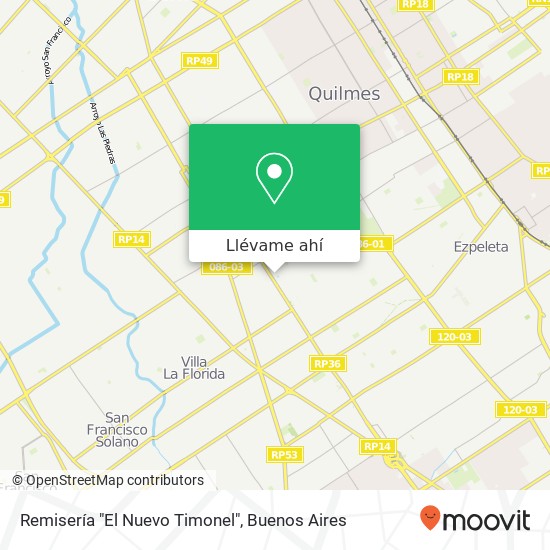 Mapa de Remisería "El Nuevo Timonel"