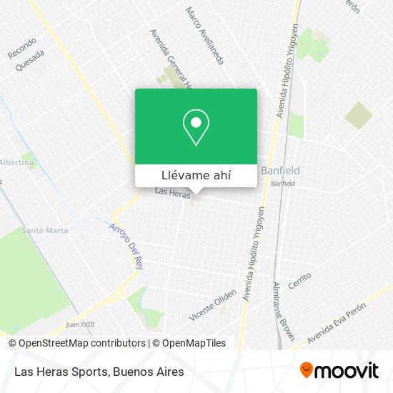 Mapa de Las Heras Sports