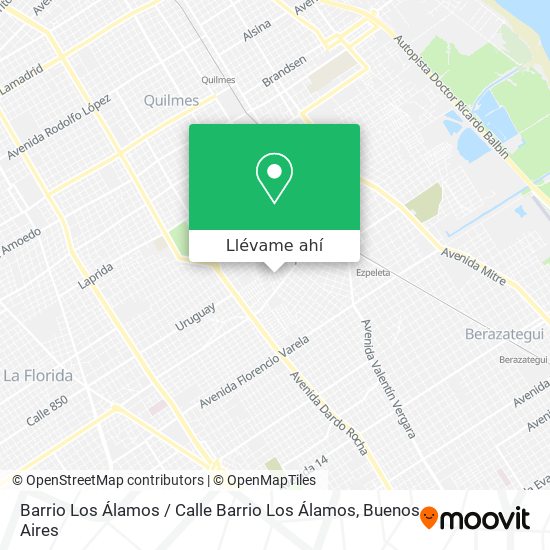 Mapa de Barrio Los Álamos / Calle Barrio Los Álamos