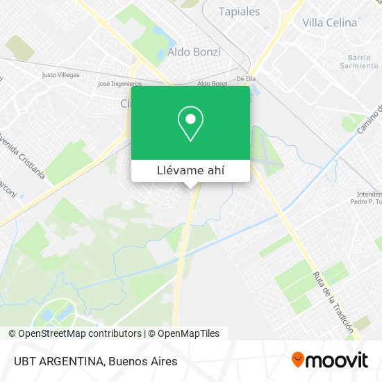 Mapa de UBT ARGENTINA