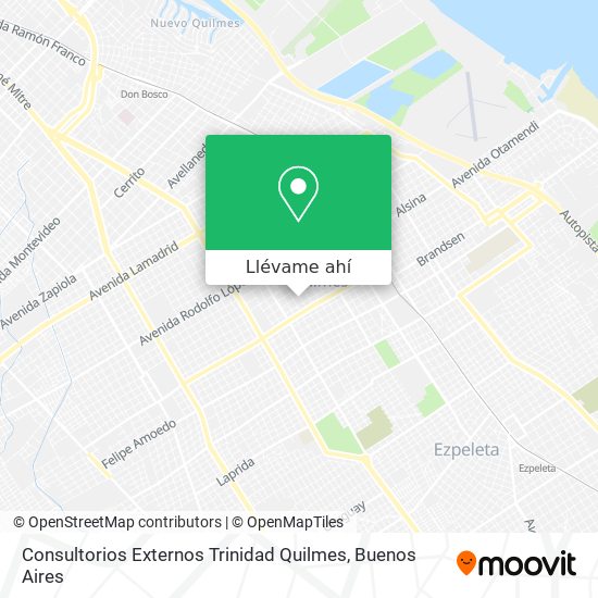 Mapa de Consultorios Externos Trinidad Quilmes