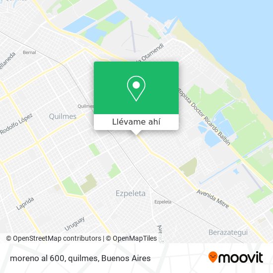 Mapa de moreno al 600, quilmes