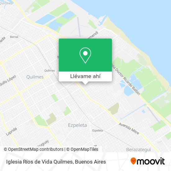 Mapa de Iglesia Ríos de Vida Quilmes