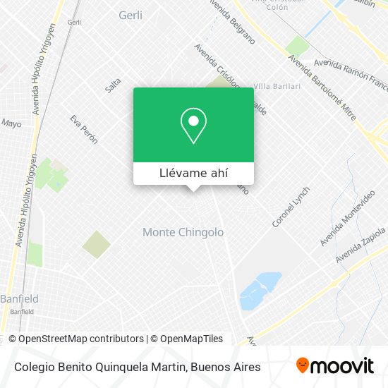 Mapa de Colegio Benito Quinquela Martin