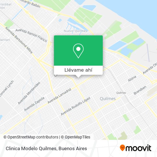 Mapa de Clinica Modelo Quilmes