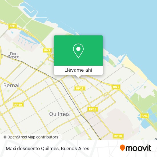 Mapa de Maxi descuento Quilmes