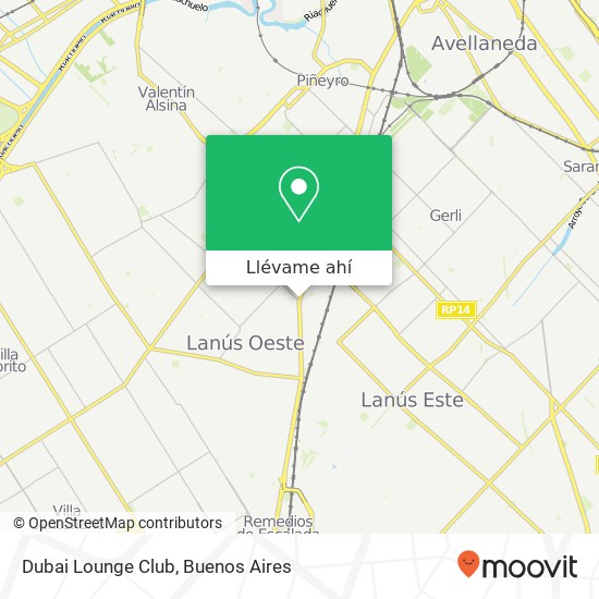 Mapa de Dubai Lounge Club