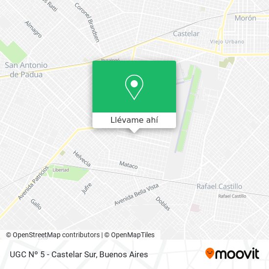 Mapa de UGC Nº 5 - Castelar Sur