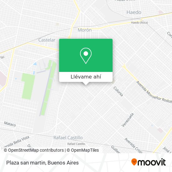 Mapa de Plaza san martin