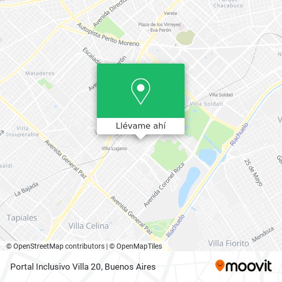 Mapa de Portal Inclusivo Villa 20