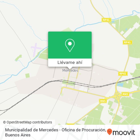 Mapa de Municipalidad de Mercedes - Oficina de Procuración