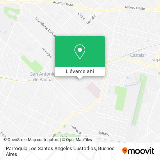 Mapa de Parroquia Los Santos	 Angeles Custodios