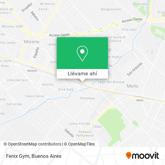 Mapa de Fenix Gym