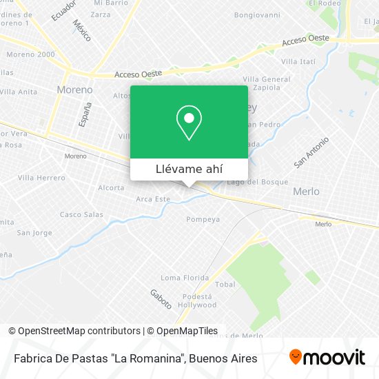Mapa de Fabrica De Pastas "La Romanina"