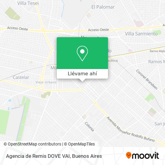 Mapa de Agencia de Remis DOVE VAI