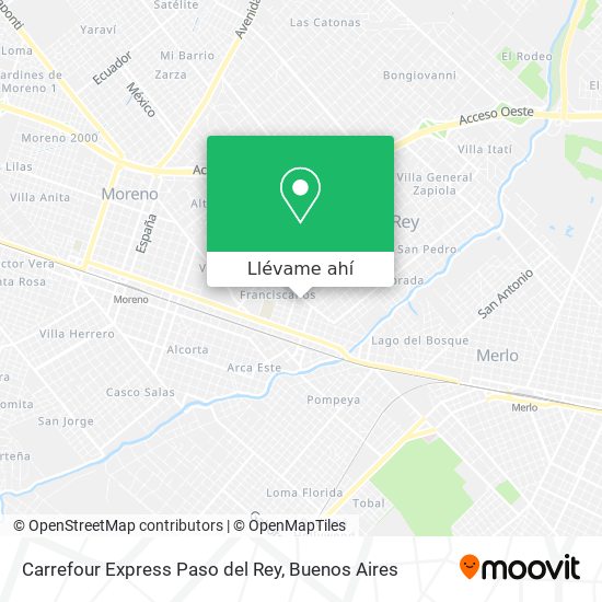 Mapa de Carrefour Express Paso del Rey