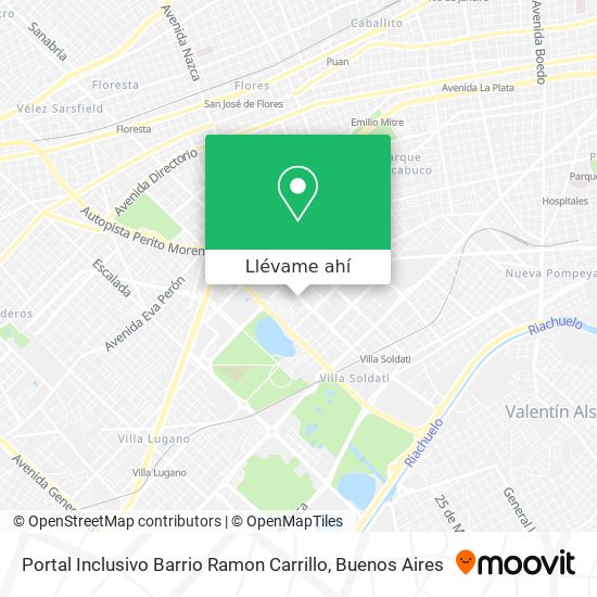 Mapa de Portal Inclusivo Barrio Ramon Carrillo