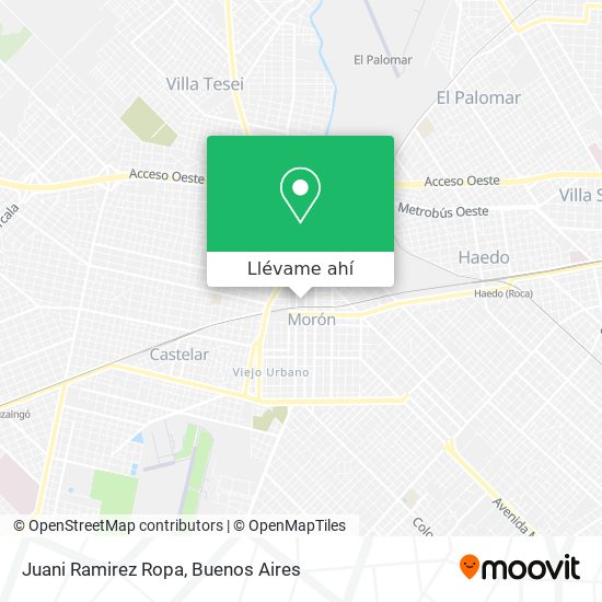 Mapa de Juani Ramirez Ropa