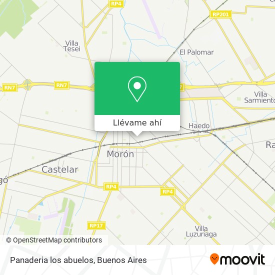 Mapa de Panaderia los abuelos