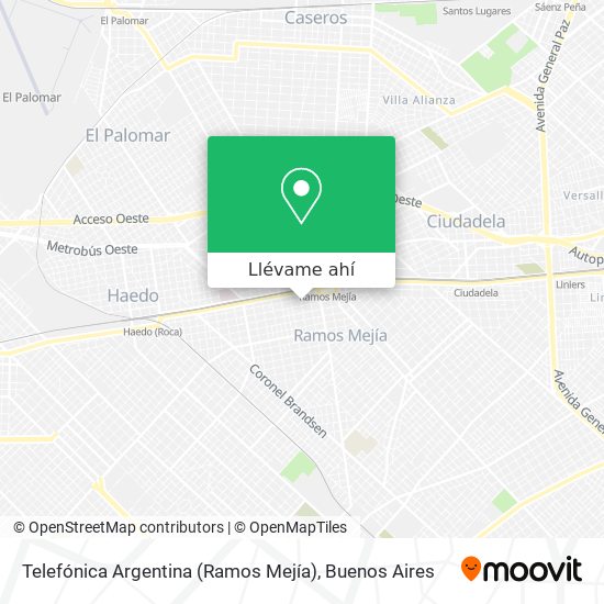 Mapa de Telefónica Argentina (Ramos Mejía)