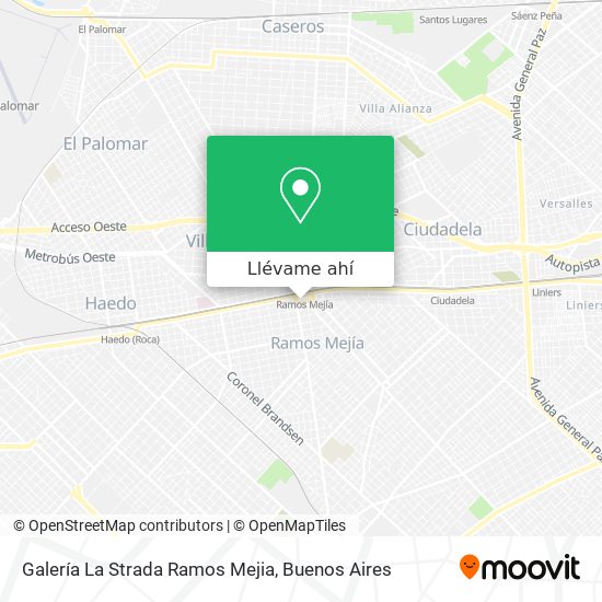 Mapa de Galería La Strada Ramos Mejia