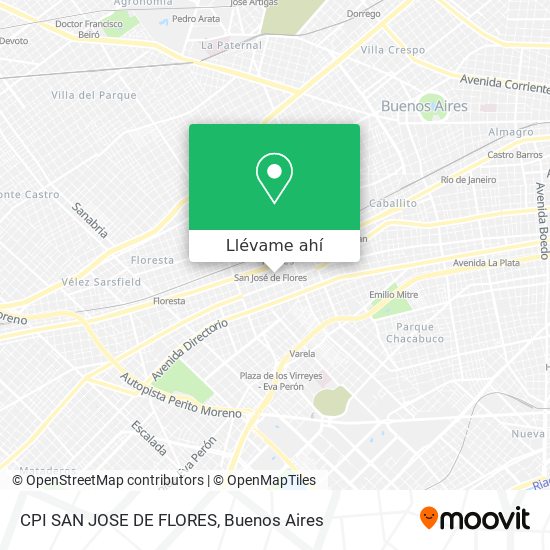 Mapa de CPI SAN JOSE DE FLORES