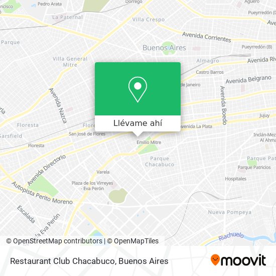 Mapa de Restaurant Club Chacabuco