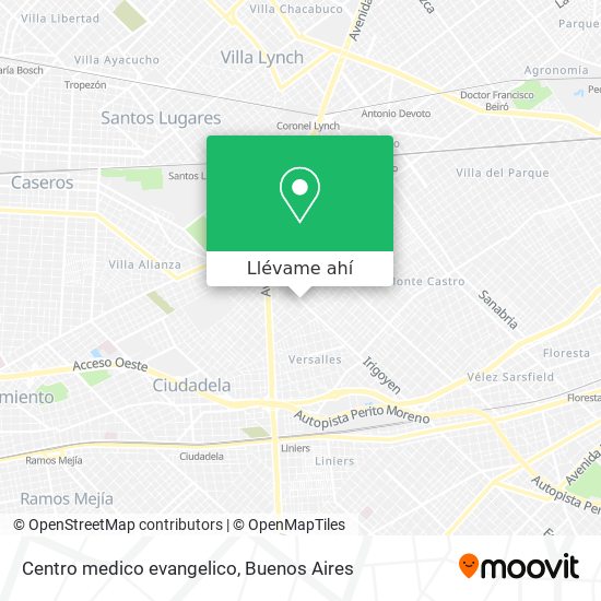 Mapa de Centro medico evangelico