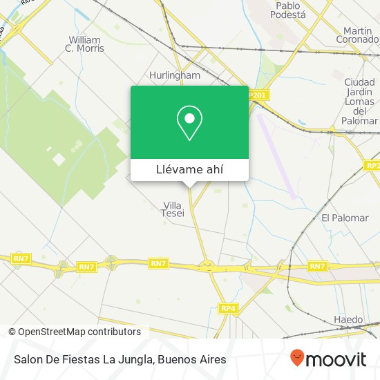 Mapa de Salon De Fiestas La Jungla