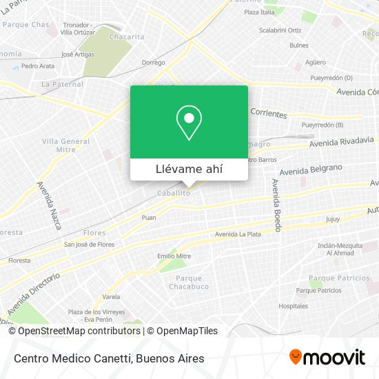 Mapa de Centro Medico Canetti