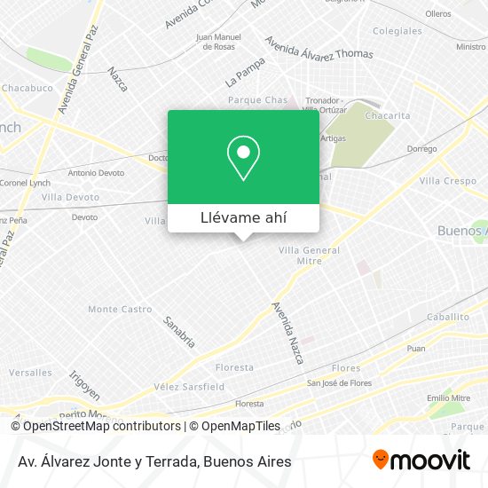 Mapa de Av. Álvarez Jonte y Terrada