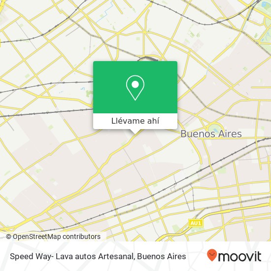 Mapa de Speed Way-  Lava autos Artesanal
