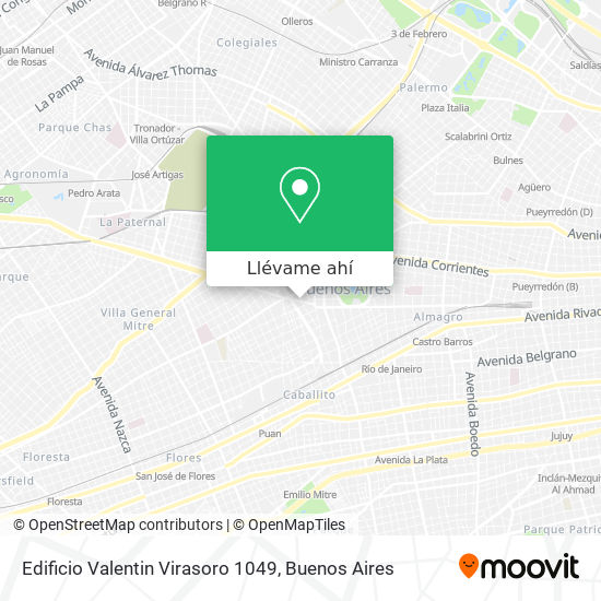 Mapa de Edificio Valentin Virasoro 1049