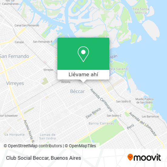 Mapa de Club Social Beccar