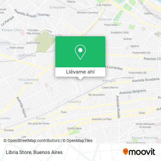 Mapa de Libria Store