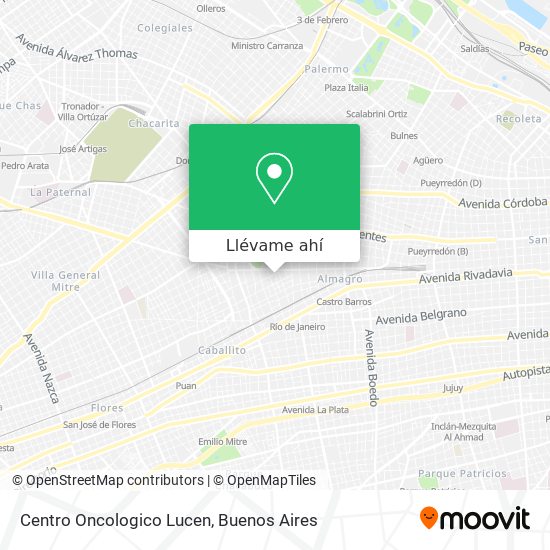 Mapa de Centro Oncologico Lucen