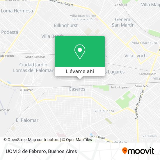 Mapa de UOM 3 de Febrero