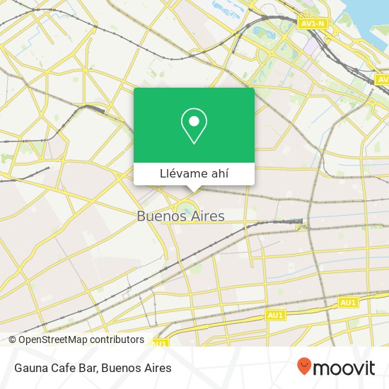 Mapa de Gauna Cafe Bar