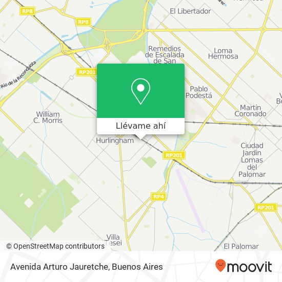 Mapa de Avenida Arturo Jauretche