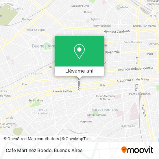 Mapa de Cafe Martinez Boedo