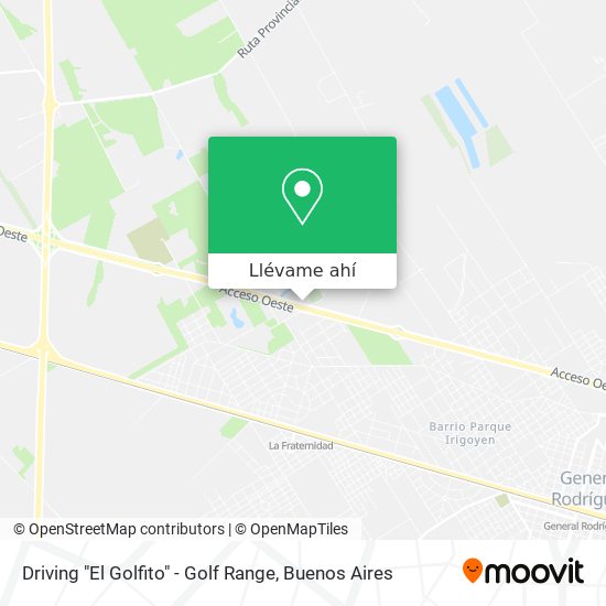 Mapa de Driving "El Golfito" - Golf Range