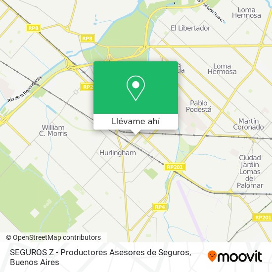 Mapa de SEGUROS Z - Productores Asesores de Seguros
