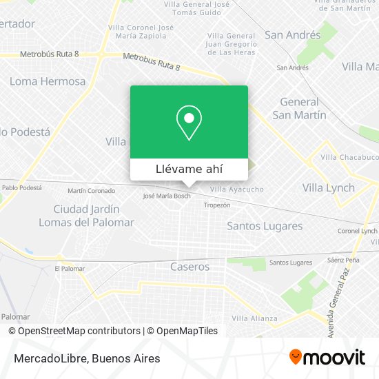 Mapa de MercadoLibre