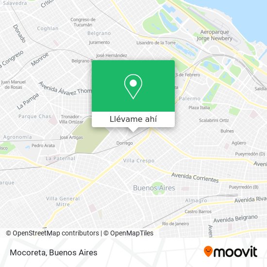 Mapa de Mocoreta