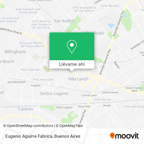 Mapa de Eugenio Aguirre Fabrica