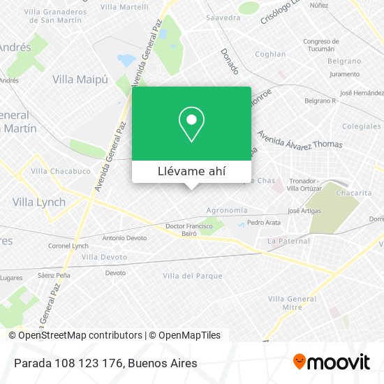 Mapa de Parada 108 123 176