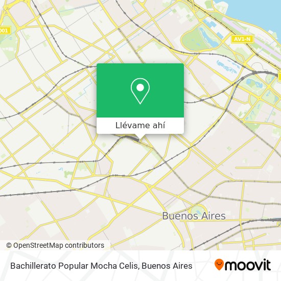 Mapa de Bachillerato Popular Mocha Celis