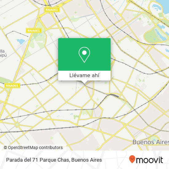 Mapa de Parada del 71 Parque Chas